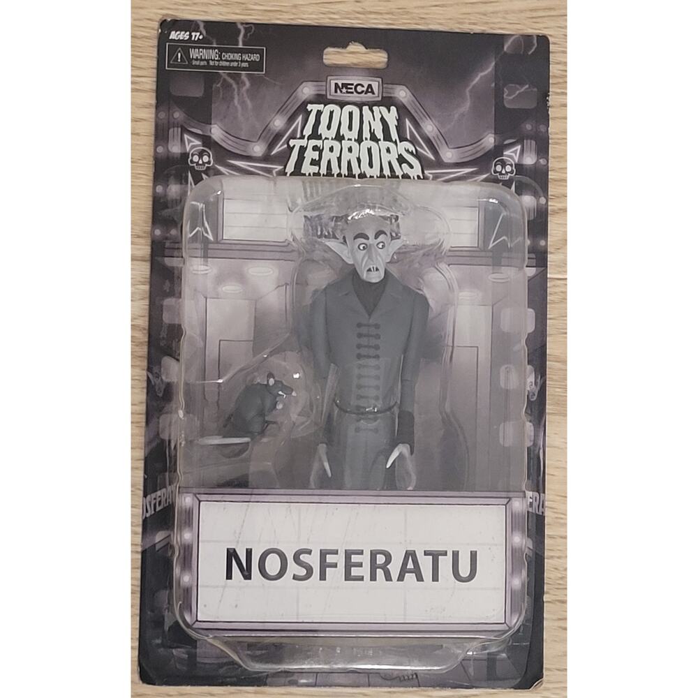 NECA Toony Terrors Nosferatu Silver Screen NEW SEALED! Black & White Damaged Box